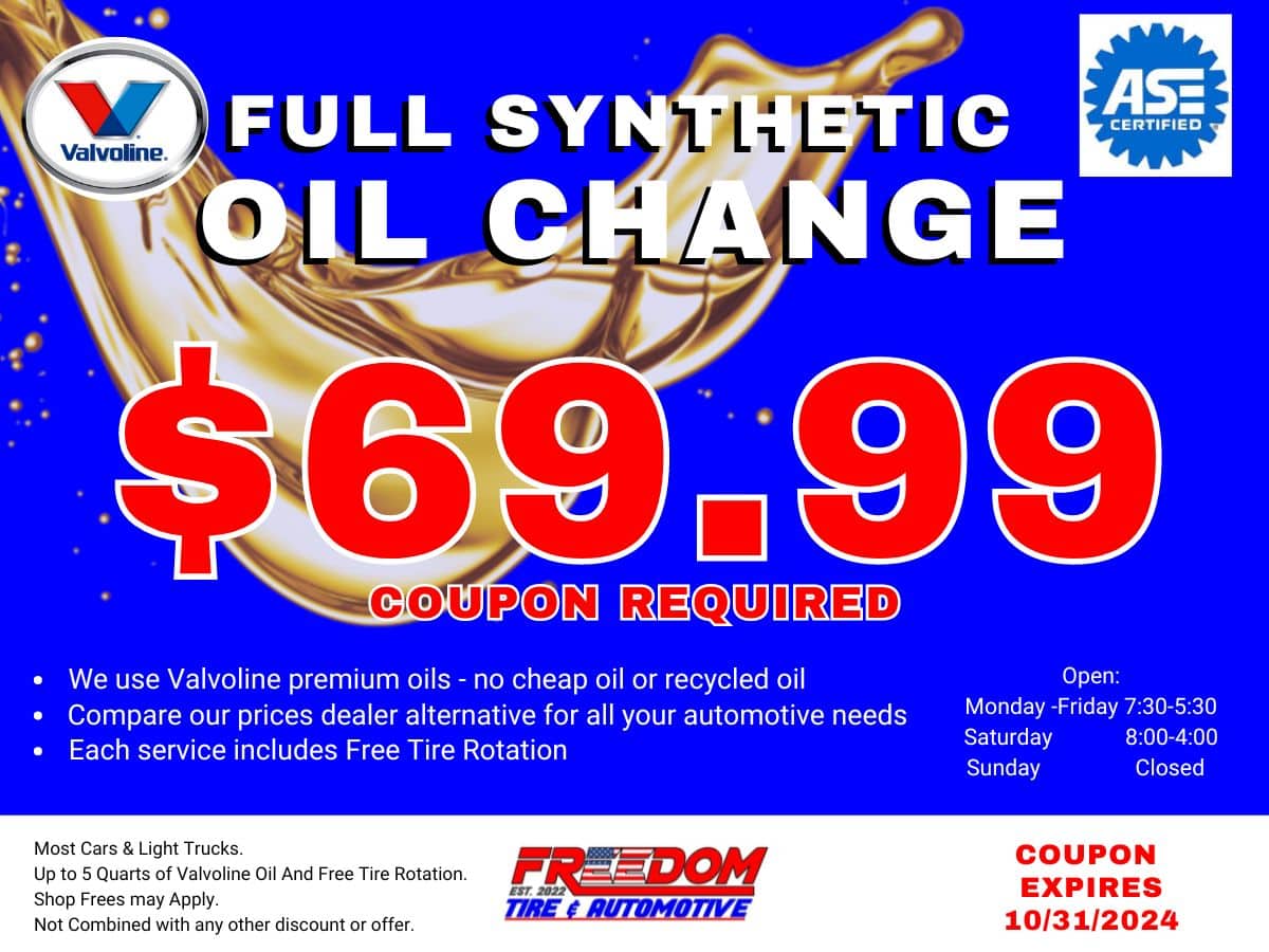 full synthetic oil change