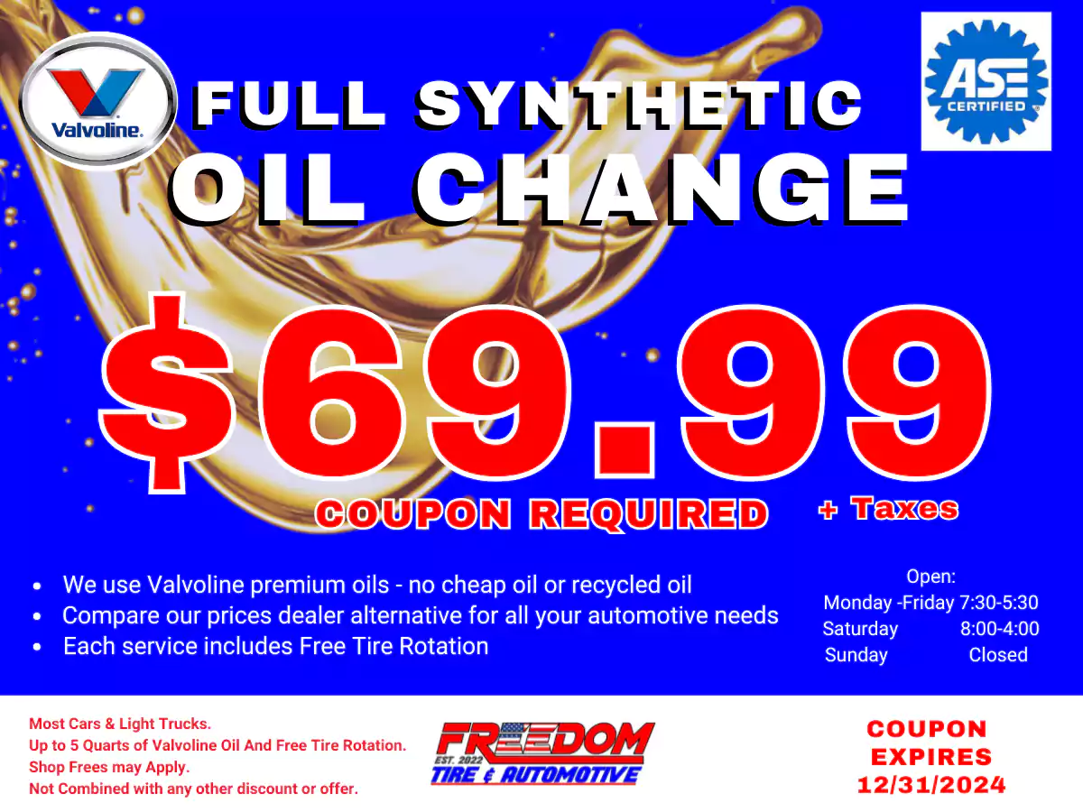 full synthetic oil change